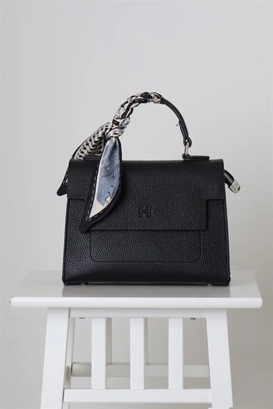 SİYAH DERİ KADIN EL ÇANTASI 26760-2K5 ürün görseli