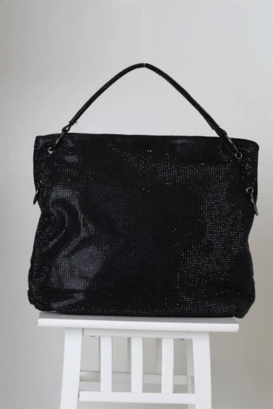 SİYAH PULLU KADIN KOL ÇANTASI  26611-2K5 ürün görseli