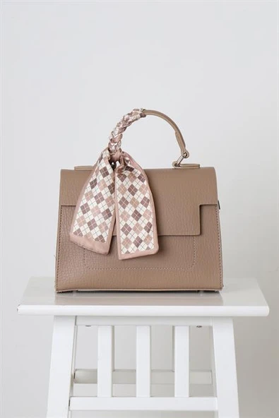 VİZON DERİ KADIN EL ÇANTASI  26760-2K5 - Resim 4