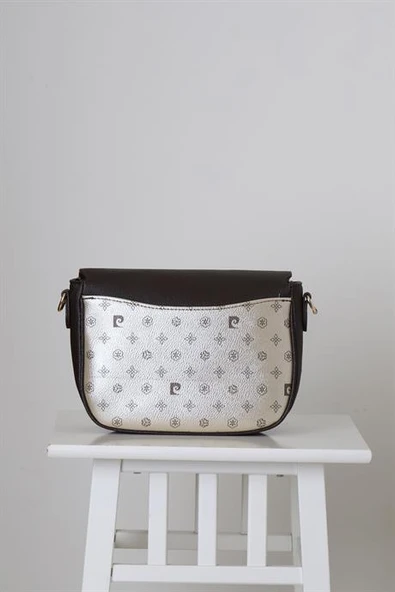 BASKILI UZUN ASKILI ALTIN KADIN ÇANTA 828-2K5 - 3