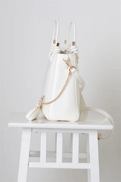 SİSLEY BEYAZ KADIN EL ÇANTASI 168-2Y5 - Resim 3