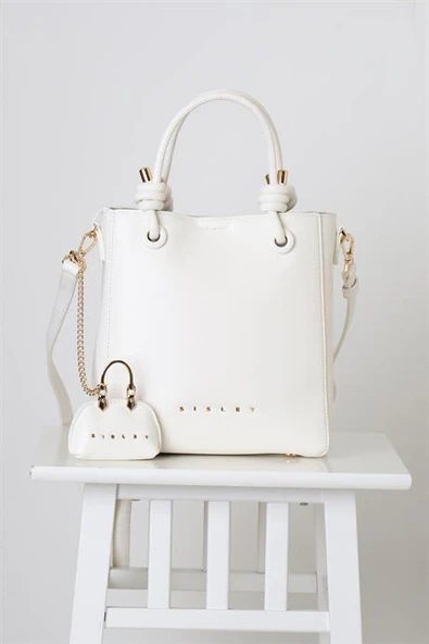 SİSLEY BEYAZ KADIN EL ÇANTASI 168-2Y5 - Resim 2