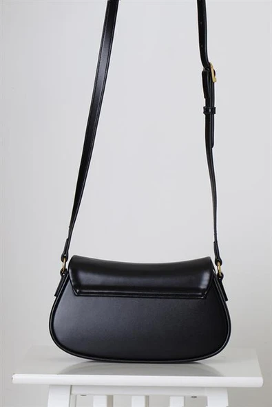 UZUN SAPLI SİYAH KADIN ÇAPRAZ ÇANTA  26699-2Y5 - Resim 3