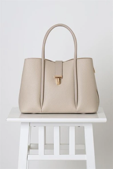 DERİ KISA SAPLI TAŞ KADIN ÇANTA  2344-2Y5 ürün görseli