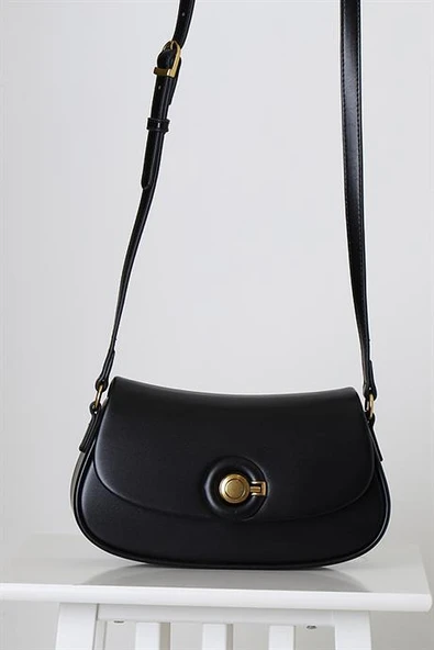 UZUN SAPLI SİYAH KADIN ÇAPRAZ ÇANTA  26699-2Y5 ürün görseli