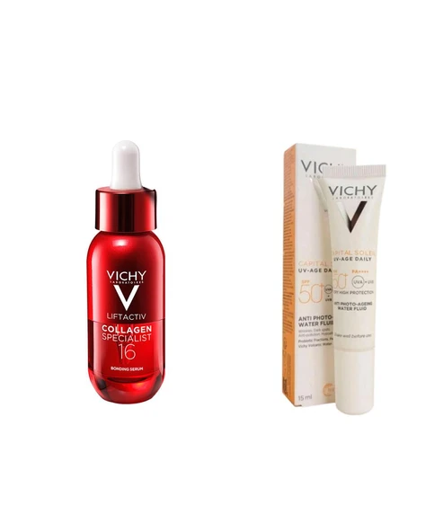 Vichy Liftactiv Collagen Specialist 16 Bonding Serum 30 ml + Uv Age Daily Spf50 15 Ml ürün görseli