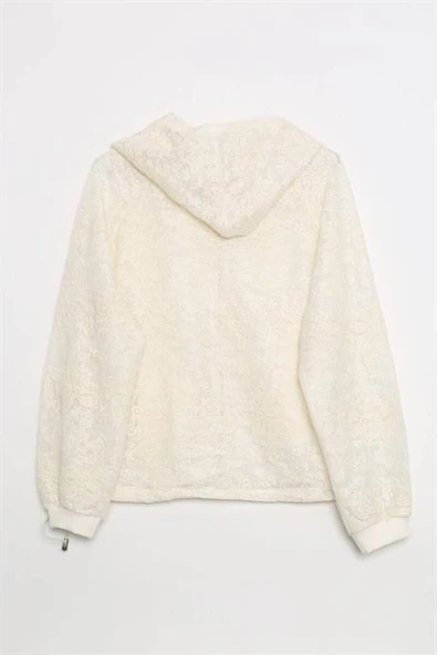 KAPÜŞONLU CEPLİ NATURAL KADIN MONT M38656-2Y5 - 3