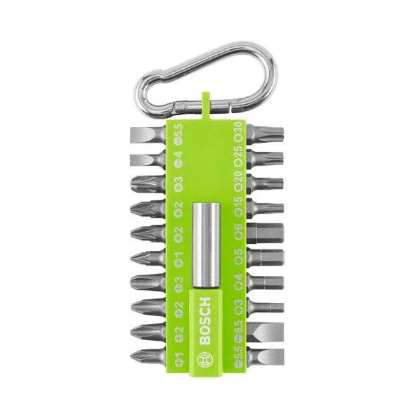 Bosch 21 Parça Bits Vidalama Uç Seti Yeşil