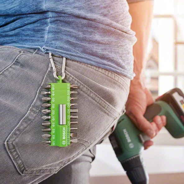 Bosch 21 Parça Bits Vidalama Uç Seti Yeşil - 3