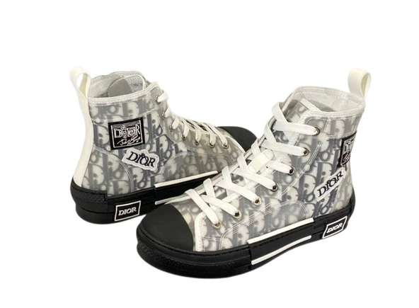 christian dior high top siyah beyaz - 2