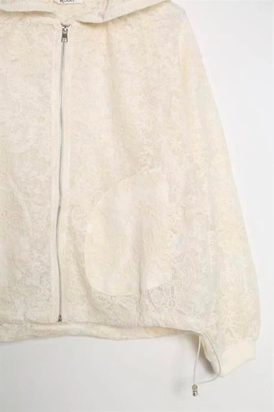 KAPÜŞONLU CEPLİ NATURAL KADIN MONT M38656-2Y5 - 2