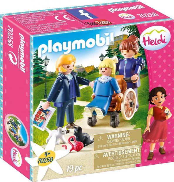 Playmobil 70258 - Heidi - Clara with her father and Miss Rottenmeier