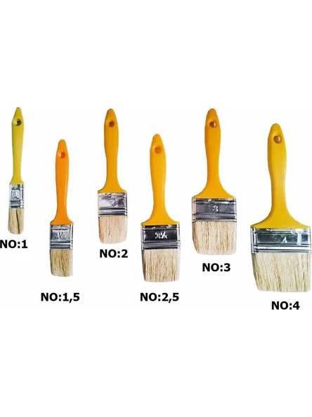 Ekonomik Yağlı Boya Fırçası 6 Çeşit Boy