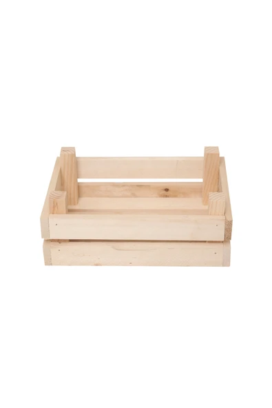 iAhşap Meyve Kasası Dekoratif Ahşap Meyve Sandığı - 3