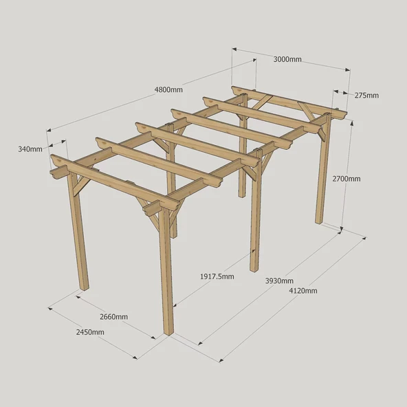 iAhşap Veranda Ahşap Pergole Veranda Kamelya p1 - 5