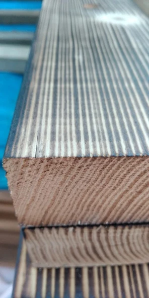 iAhşap Dekoratif Masif Ahşap Raf Ahşap Kitaplık İskandinav Modeli İp Askı - 3