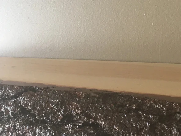 iAhşap Ahşap raf, Doğal canlı kenar, Rustik raf, Yüzer raf - 6