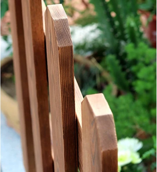 100x40 cm Bahçe Çiti Çim Çiçek Bahçesi Ahşap çiti Peyzaj yolu Çiti Ahşap - 3