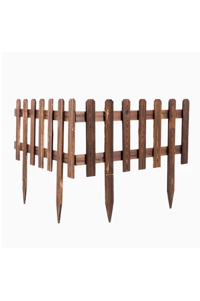 iAhşap Çit Bahçe Çiti Ahşap Bahçe çiti dekor çit - 4