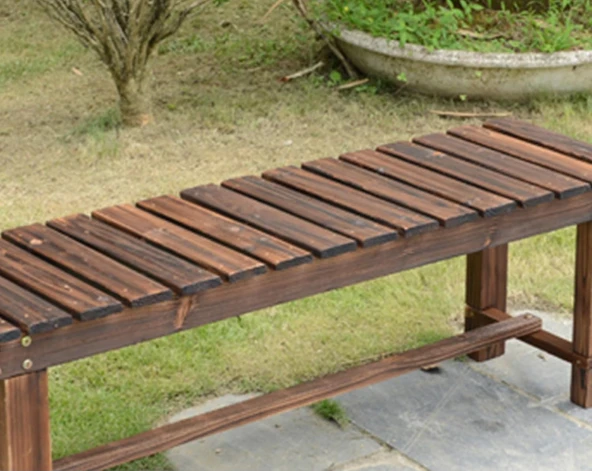 iAhşap Masif Ahşap Bank Sandalye Mutfak Bank Çiçeklik - 4