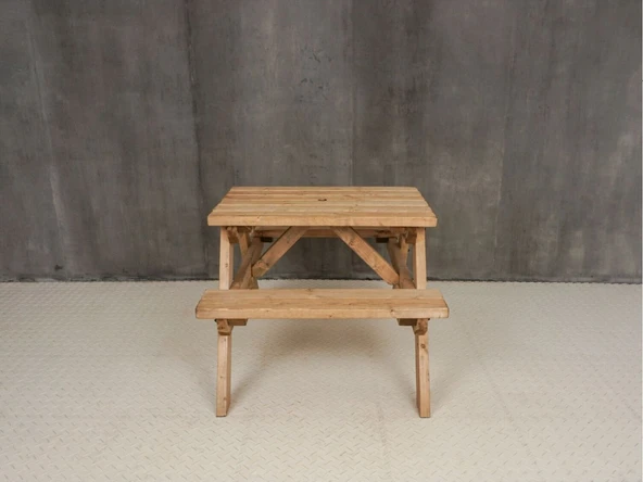 iAhşap Bank Ahşap 2 kişilik 50x70 cm no 4 - 5