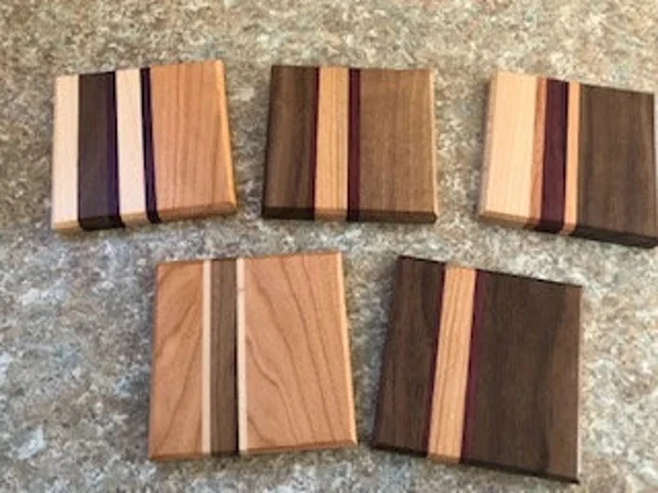 iAhşap Ahşap Bardak Altlığı Seti - 2