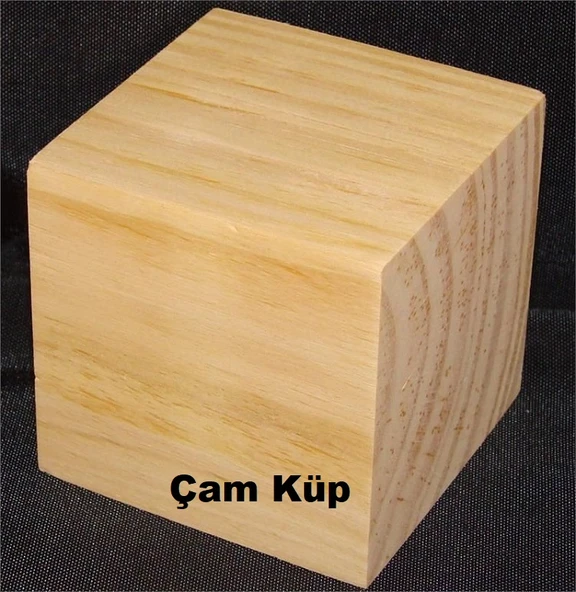 iAhşap Hobi Ahşap Küp Dekoratif Küp Doğal Ahşap Küp Blokları - 6