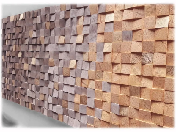 Resim Ahşap Duvar Tablo, Ahşap Duvar Dekoru, Ahşap Mozaik, Ahşap Duvar Sanatı - 8