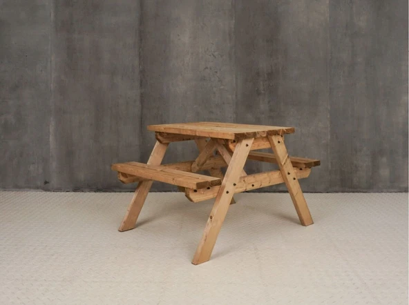 iAhşap Bank Ahşap 2 kişilik 50x70 cm no 4 - 4