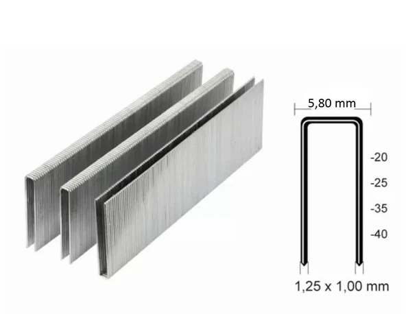 Havalı Zımba Teli 90 Serisi (Akdeniz)-(90x20)-(90x25)-(90x30)-(90x35)-(90x400) - 2