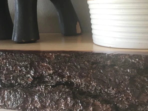 iAhşap Ahşap raf, Doğal canlı kenar, Rustik raf, Yüzer raf - 3