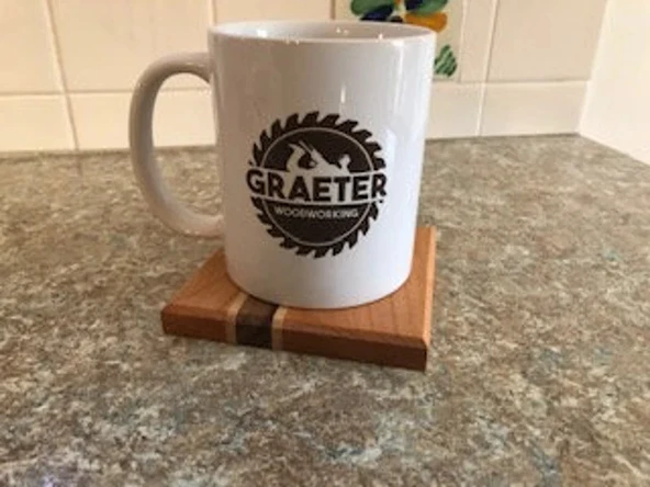 iAhşap Ahşap Bardak Altlığı Seti