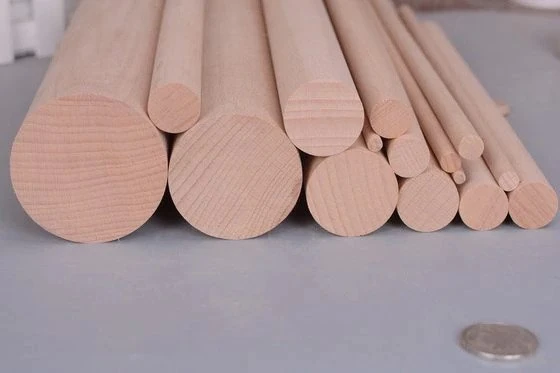 iAhşap Kayın Ahşap Yuvarlak Çıta Silindirik Çıta Kavela Çıta