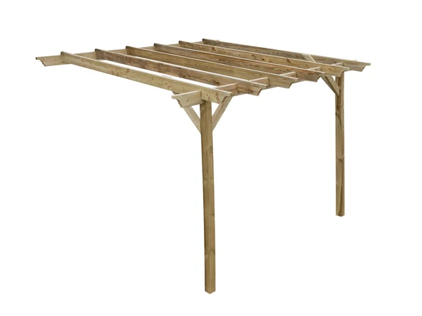 iAhşap Veranda Ahşap Pergole Sundurma Gölgelik 300x300 cm p6 - 5
