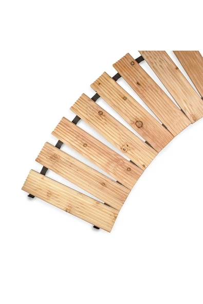 Yürüyüş Ahşap yolu 250 cm Veranda yolu Yürüme Yolu Bahçe Yolu 30-40-50 cm Seçenekli - Resim 3