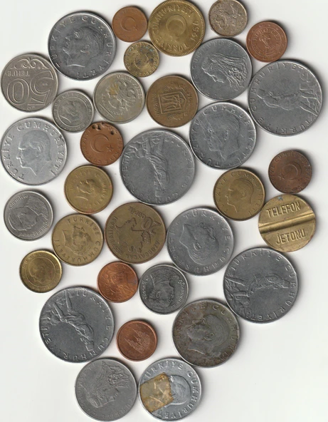 Escoines Koleksiyon 368605c2132e29 Koleksiyon Başlangıç seti 33Adet Eski Madeni para Jeton - 2