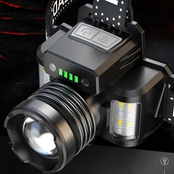 SENSÖRLÜ CREE TG LED  ŞARJLI KAFA LAMBASI WATTON WT-625 - Resim 2