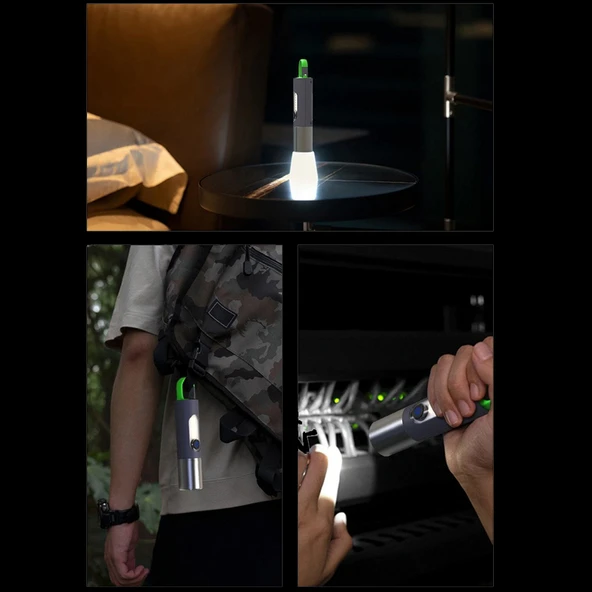 TYPE-C GİRİŞLİ 750 Lümen Şarjlı Kamp Lambası Watton Wt-298 - Resim 4