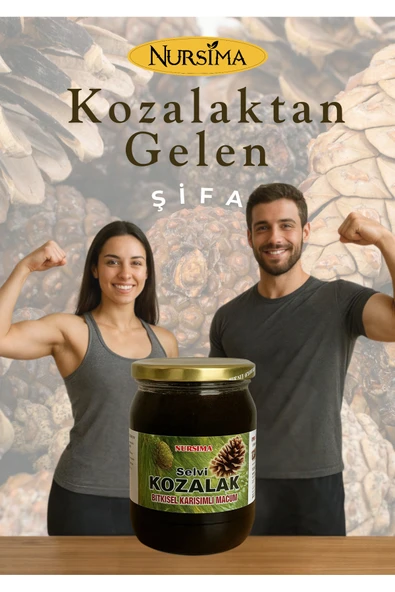 Nursima Kozalak Macunu Doğal Organik Bitkisel Karışım 420 gr - 1
