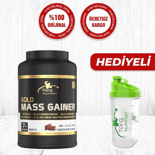 Torq Nutrition GOLD MASS GAINER 1400 GR Karbonhidrat Tozu - Çikolata
