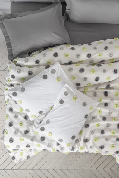 Cotton Box Bonny Çift Kişilik Pike Takımı Leroy Gri - 3