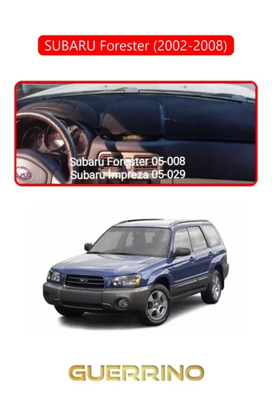 SUBARU Forester (2002-2008)TORPİDO KORUMA HALISI KIRMIZI KENAR ürün görseli 1