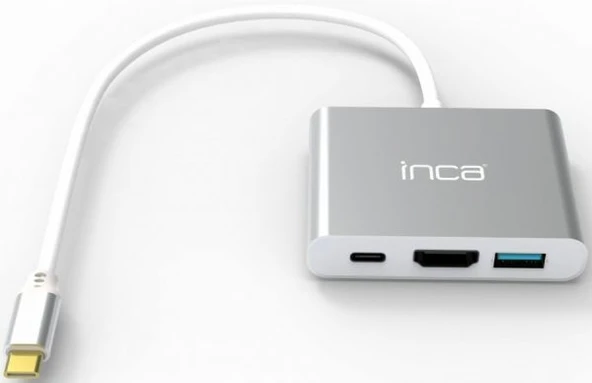Inca ITPC-04T Tip-C=>Hdmi+USB3.0+Pd(100W) Çevirici (Giriş:Usb Type-C => Çıkış:Hdmi+Usb3.0+Pd) - 1