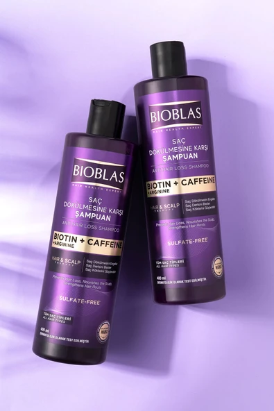 Bioblas Kafein Arjinin Biotin Saç Dökülmesi Karşıtı Şampuan 400 Ml Besleyici, Güçlendirici, Dökülme Karşıtı - Resim 2