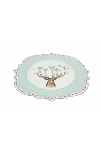 04alm005754 Alm Dreamy Geyik Düz Tabak 28 Cm - 3
