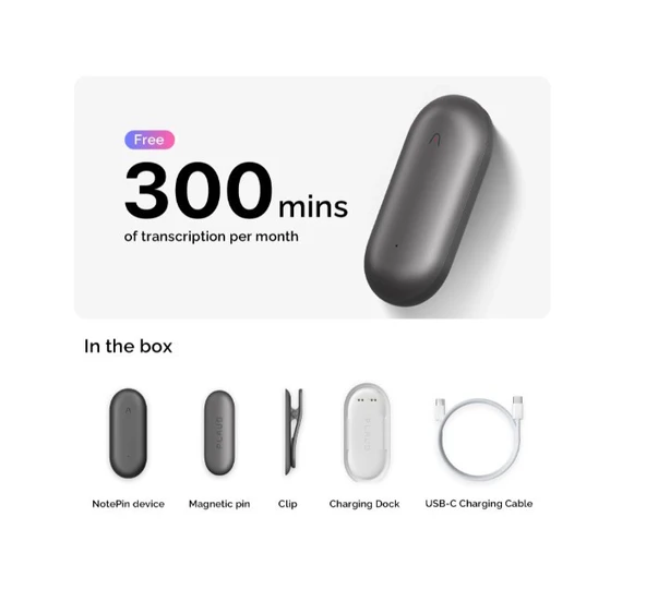 PLAUD NotePin ses kayıt ve çeviri cihazı - 8