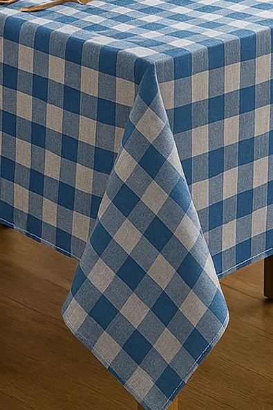 Mira Home Kareli Masa Örtüsü Sofra Bezi 160X220 Cm Rustik - 7