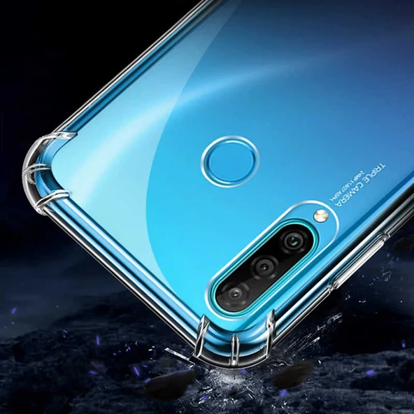 Huawei P40 Lite E Uyumlu Darbe Önleyici Sararmaya Dayanıklı Airbag Korumalı Ultra Slim TPU Şeffaf Silikon Kılıf - 2