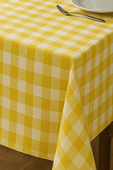 Mira Home Kareli Masa Örtüsü Sofra Bezi 160X220 Cm Rustik - 10