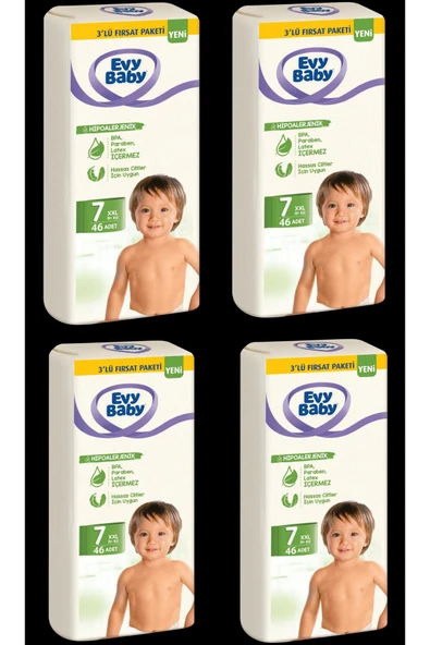 Bebek Bezi 7 Numara XXL 184 Adet (19+ kg )
